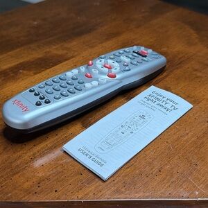 XFINITY Universal Remote Control Silver Black with User Guide for TV Devices